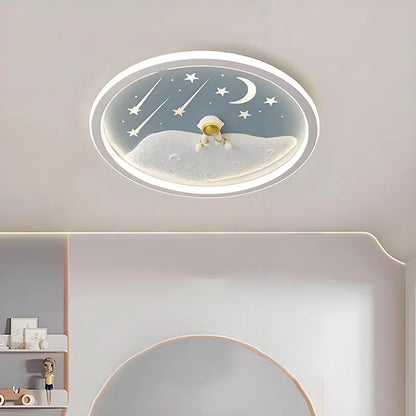 Nordic Modern LED Ceiling Light Living Room Bedroom Dining Table CCT Metal Surface Mounted AC