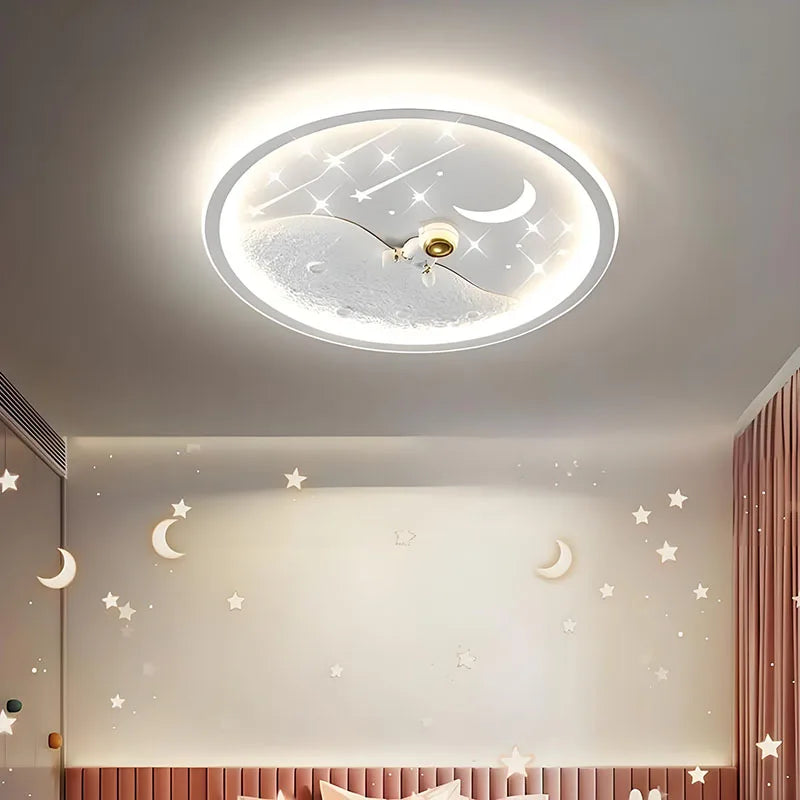 Nordic Modern LED Ceiling Light Living Room Bedroom Dining Table CCT Metal Surface Mounted AC