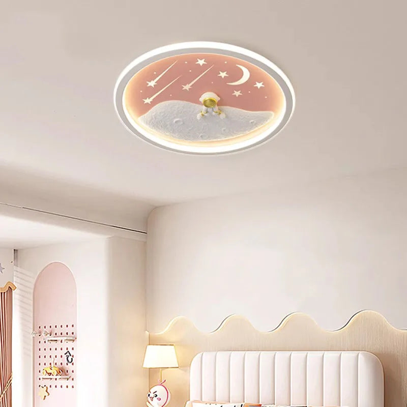 Nordic Modern LED Ceiling Light Living Room Bedroom Dining Table CCT Metal Surface Mounted AC